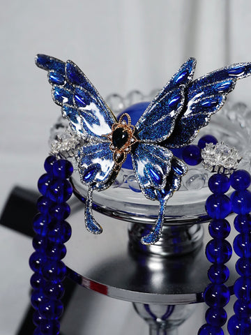 REVERIEE Butterfly Ball Gag Blue
