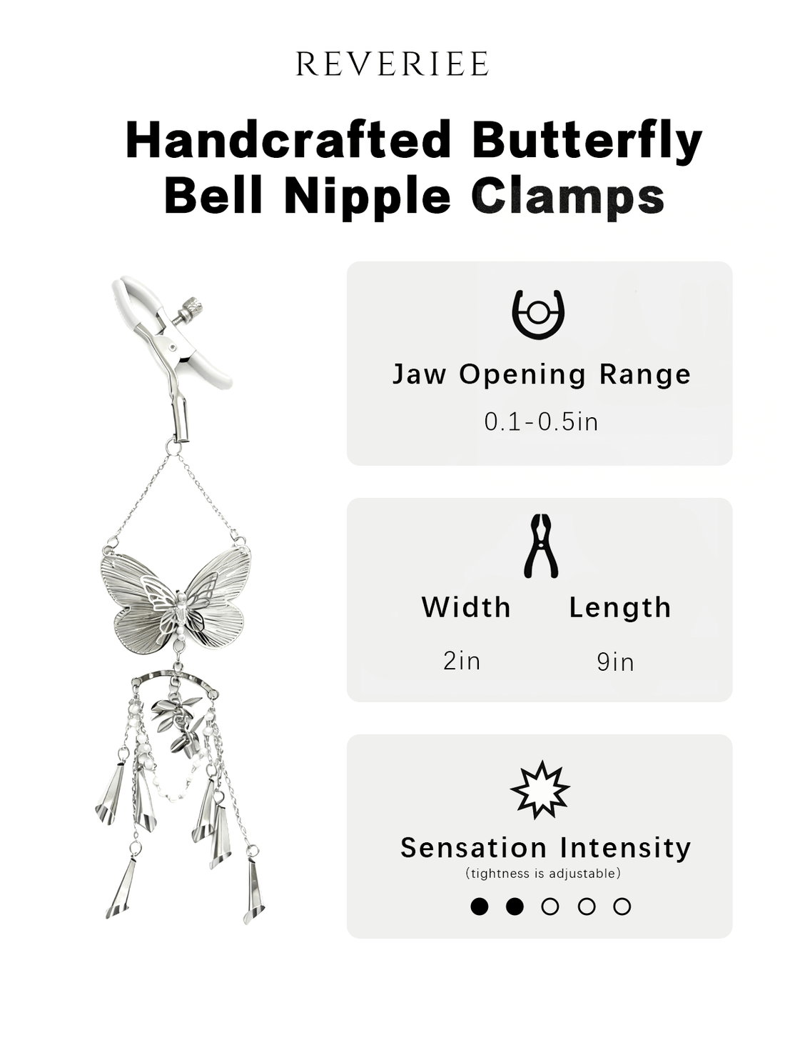 Butterfly Bell Nipple Clamps