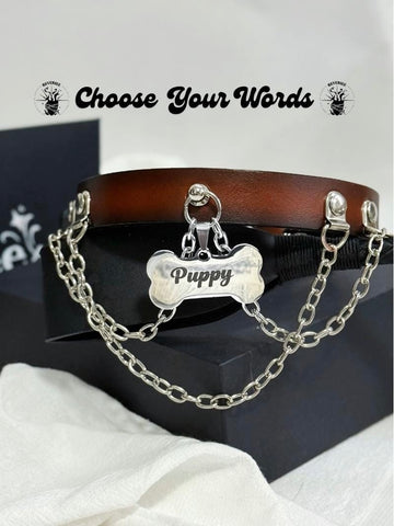 Custom Engrave Bone Tag Collar