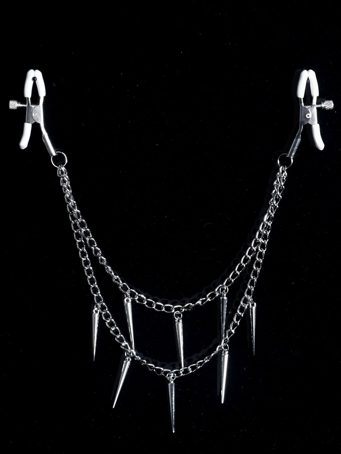 Rivet Chain Nipple Clamps Set