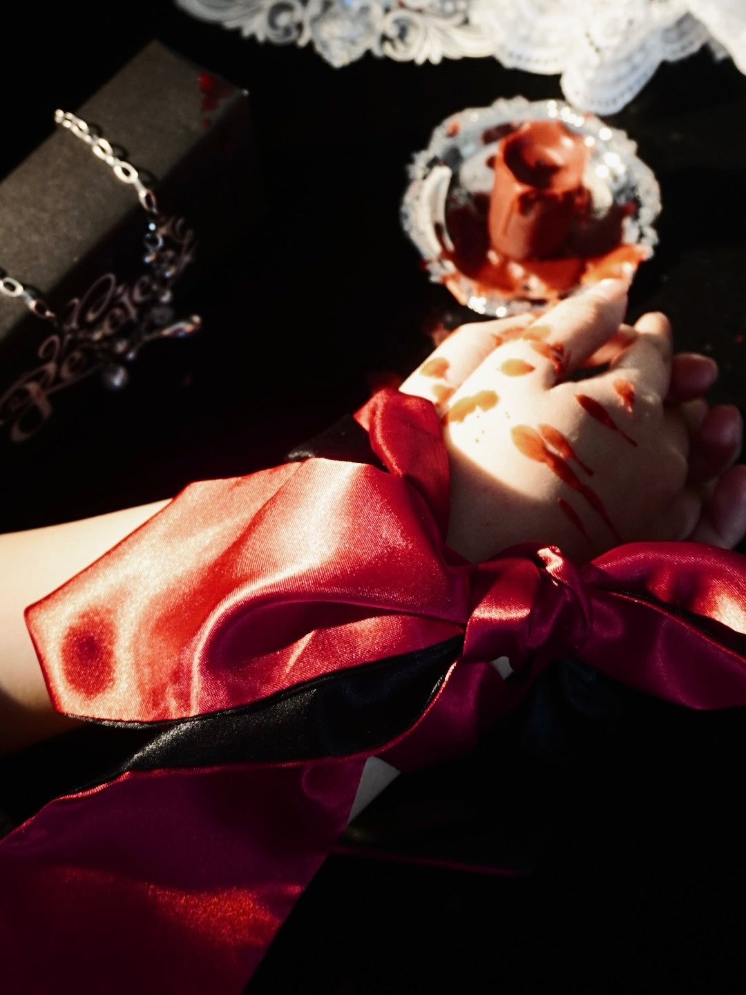 Double-Sided Silk Blindfold & Restraint