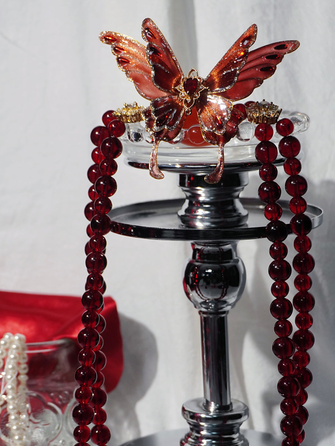 REVERIEE Butterfly Ball Gag Red