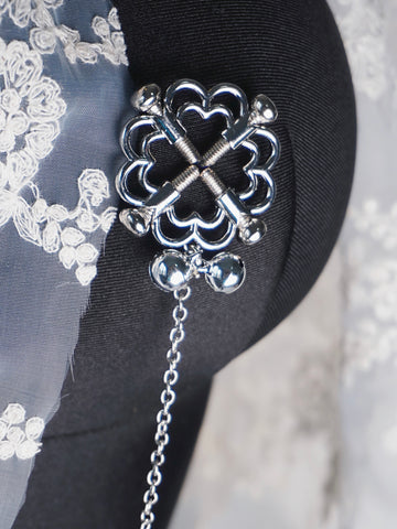 Flower Bell Nipple Clamps & Chain