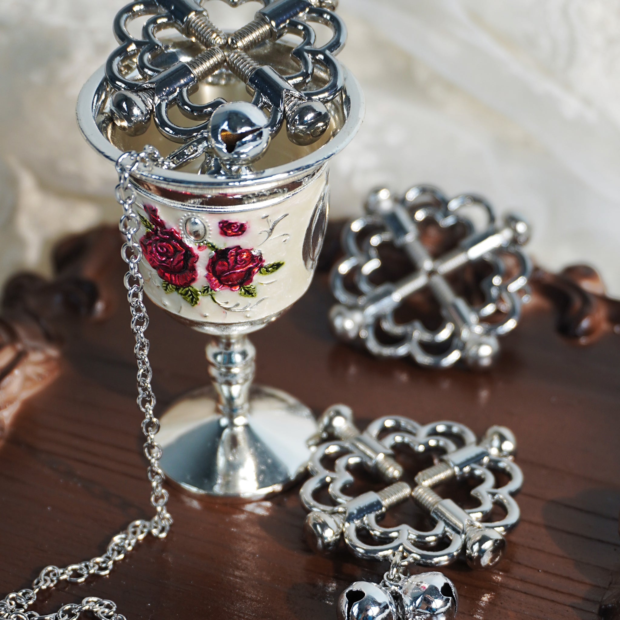 Flower Stainless Steel Nipple Clamps Set