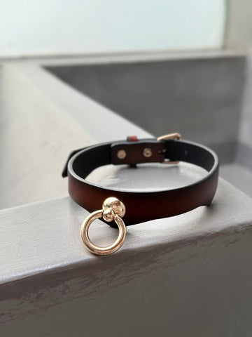 O-Ring Collar - Gold Brown