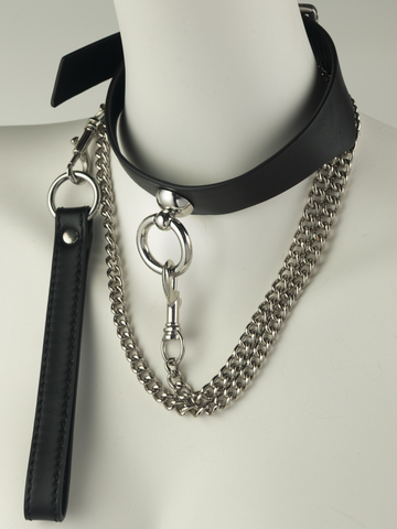 O-Ring Collar - Silver Black